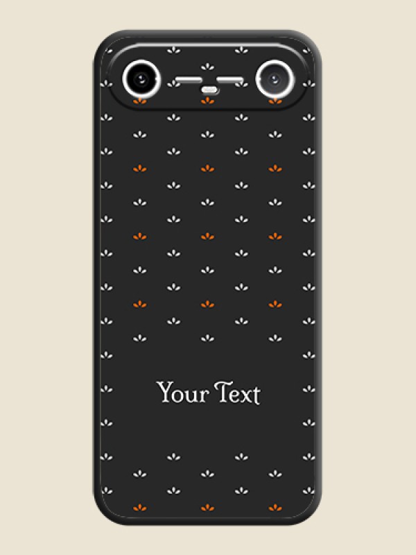 Custom Simple Pattern With Custom Text On Space Black Custom Soft Matte Mobile Back Cover - Tecno Pova Slim 5G - alternate view