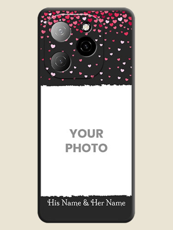 Custom Fall in Love with Your Partner on Photo On Space Black Custom Soft Matte Mobile Back Cover - Spark 20 Pro 5G - alternate view