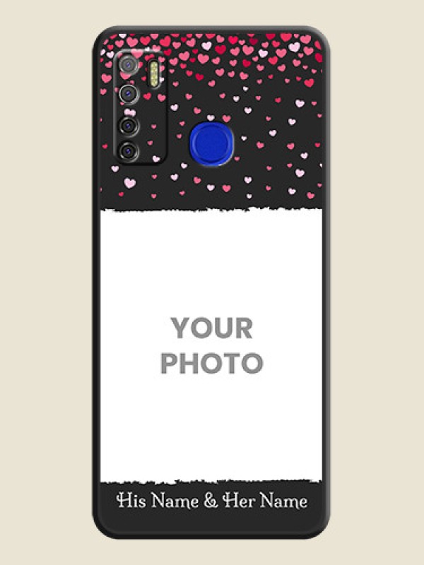 Custom Fall in Love with Your Partner  on Photo on Space Black Soft Matte Phone Cover - Tecno Spark 5 Pro - alternate view