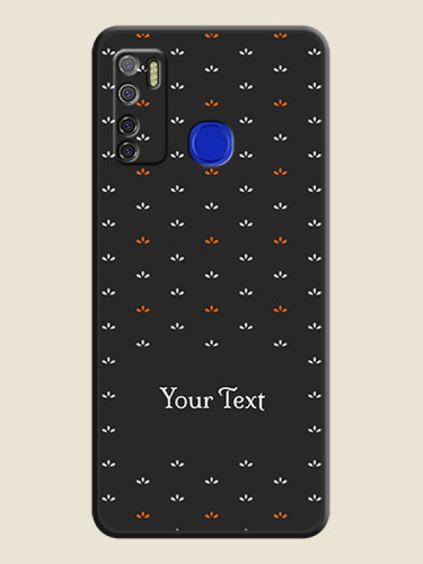 Custom Simple Pattern With Custom Text On Space Black Personalized Soft Matte Phone Covers -Tecno Spark 5 Pro - alternate view