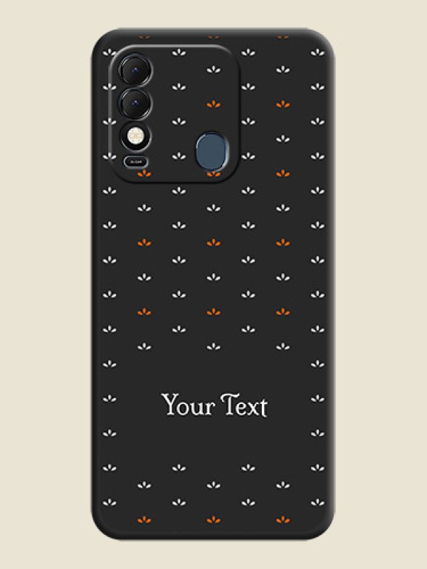 Custom Simple Pattern With Custom Text On Space Black Personalized Soft Matte Phone Covers -Tecno Spark 8 - alternate view