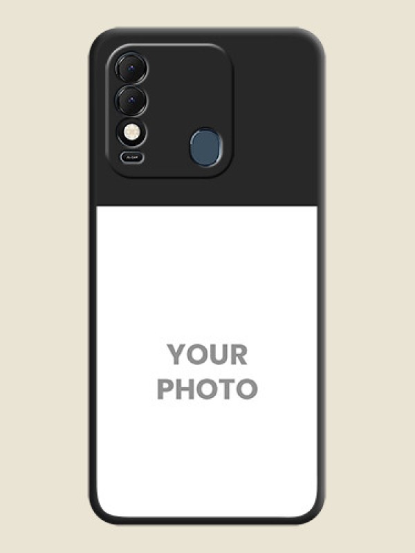 Custom Image Upload With Space Black Color On Custom Soft Matte Mobile Back Cover - Tecno Spark 8 - alternate view