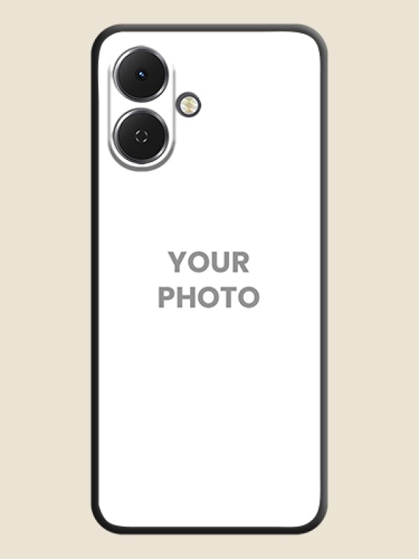 Custom Full Single Pic Upload On Space Black Custom Soft Matte Mobile Back Cover - Tecno Spark Go 2 - alternate view