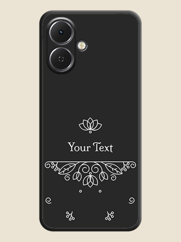 Custom Lotus Garden Custom Text On Space Black Custom Soft Matte Mobile Back Cover - Tecno Spark Go 2 - alternate view