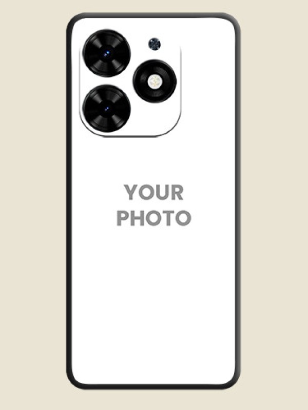 Custom Full Single Pic Upload On Space Black Personalized Soft Matte Phone Covers - Tecno Spark Go 2024 - alternate view
