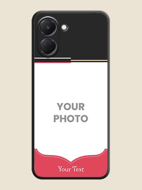 Custom Classic Plain Design with Name On Space Black Custom Soft Matte Mobile Back Cover - Tecno Spark Go 3 - alternate view