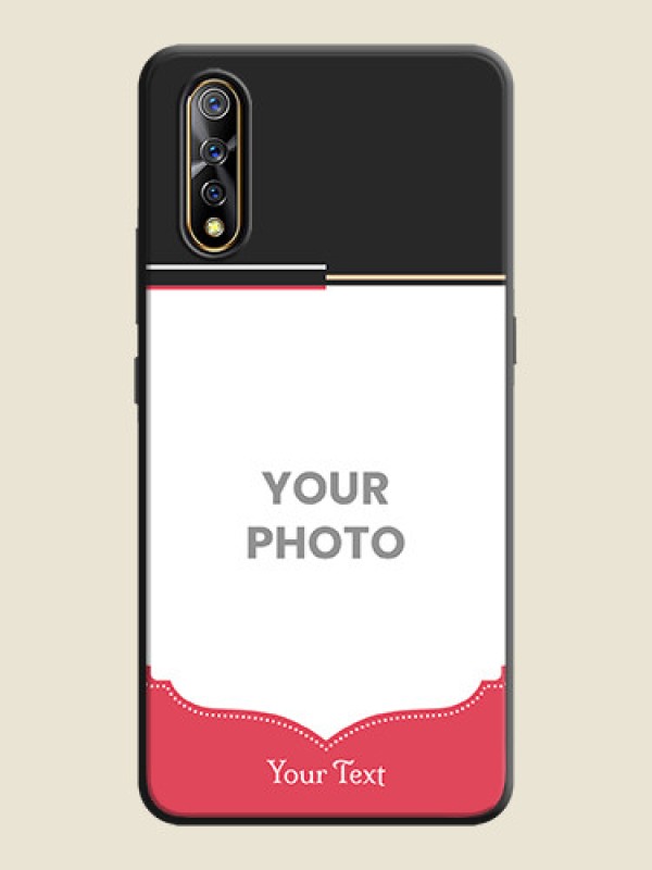 Custom Classic Plain Design with Name - Photo on Space Black Soft Matte Phone Cover - Vivo S1 - alternate view