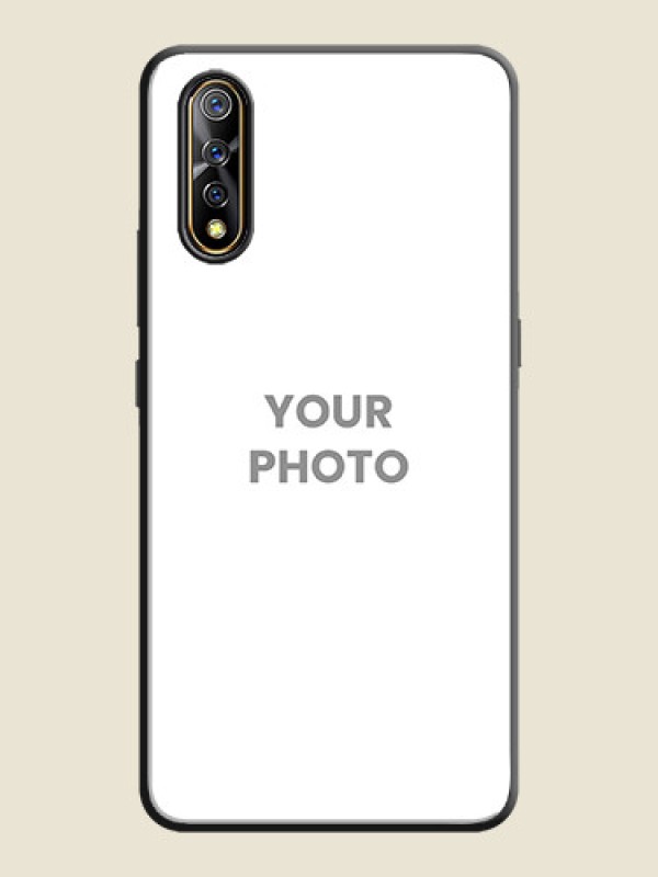 Custom Full Single Pic Upload On Space Black Personalized Soft Matte Phone Covers -Vivo S1 - alternate view