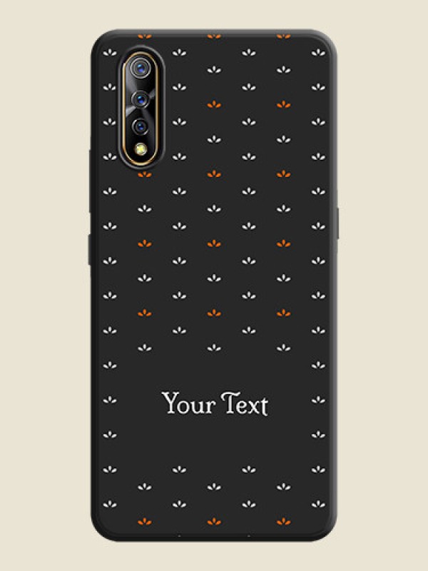 Custom Simple Pattern With Custom Text On Space Black Personalized Soft Matte Phone Covers -Vivo S1 - alternate view