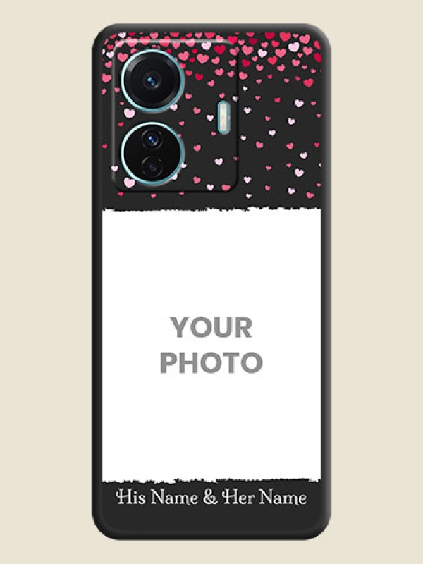 Custom Fall in Love with Your Partner  on Photo on Space Black Soft Matte Phone Cover - Vivo T1 Pro 5G - alternate view
