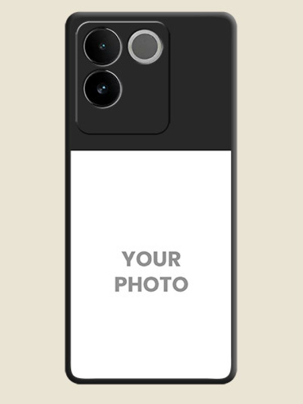 Custom Image Upload With Space Black Color On Custom Soft Matte Mobile Back Cover - Vivo T2 Pro 5G - alternate view