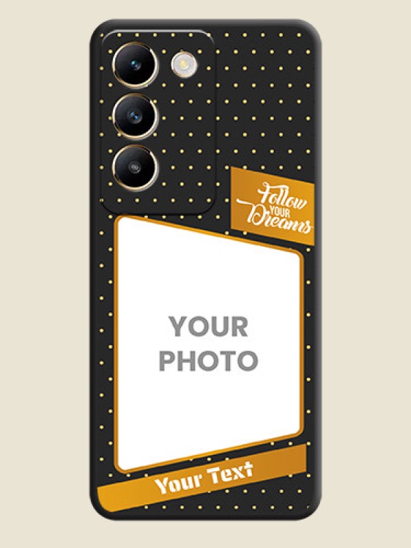 Custom Follow Your Dreams with White Dots on Space Black Custom Soft Matte Phone Cases - Vivo T3 5G - alternate view