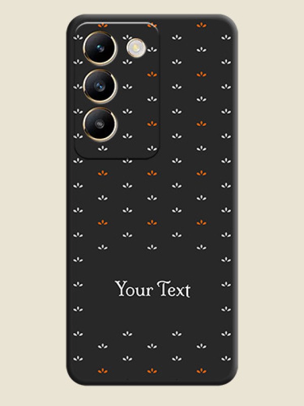 Custom Simple Pattern With Custom Text On Space Black Personalized Soft Matte Phone Covers - Vivo T3 5G - alternate view