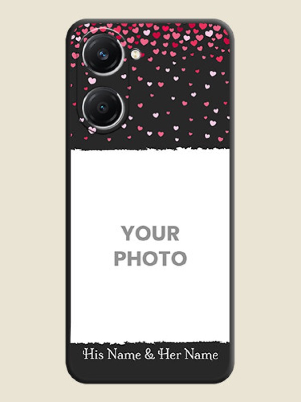 Custom Fall in Love with Your Partner on Photo On Space Black Custom Soft Matte Mobile Back Cover - Vivo T3 Lite 5G - alternate view