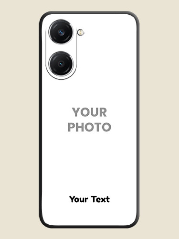 Custom Full Single Pic Upload With Text On Space Black Custom Soft Matte Mobile Back Cover - Vivo T3 Lite 5G - alternate view
