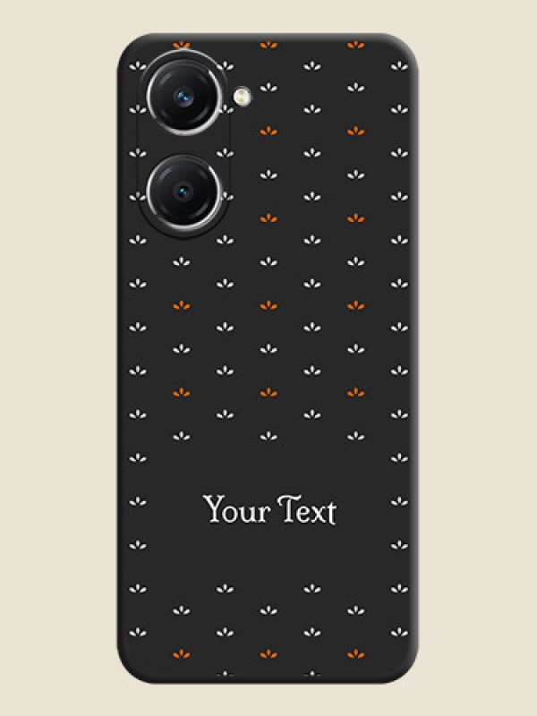 Custom Simple Pattern With Custom Text On Space Black Custom Soft Matte Mobile Back Cover - Vivo T3 Lite 5G - alternate view