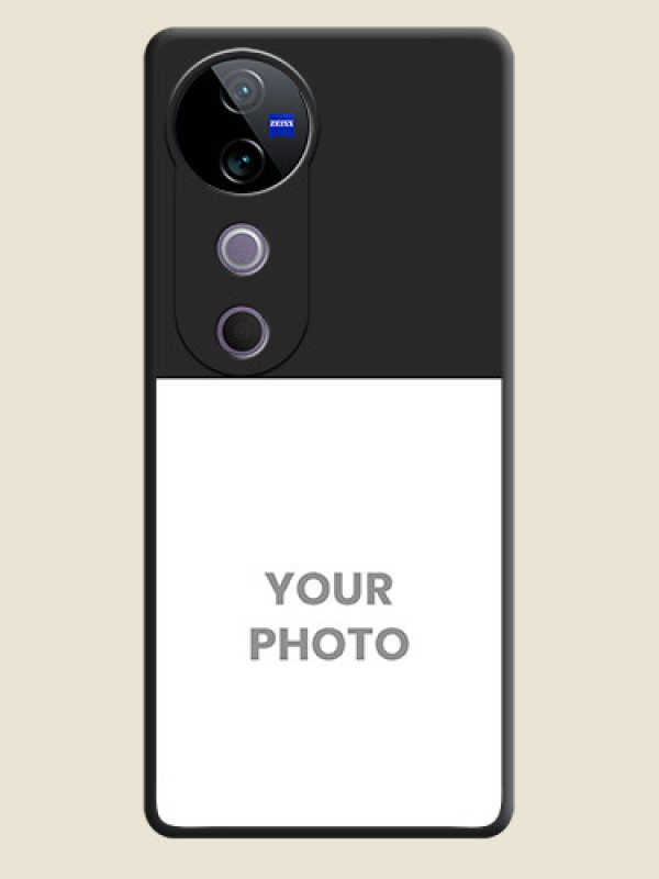Custom Image Upload With Space Black Color On Custom Soft Matte Mobile Back Cover - Vivo T3 Ultra - alternate view