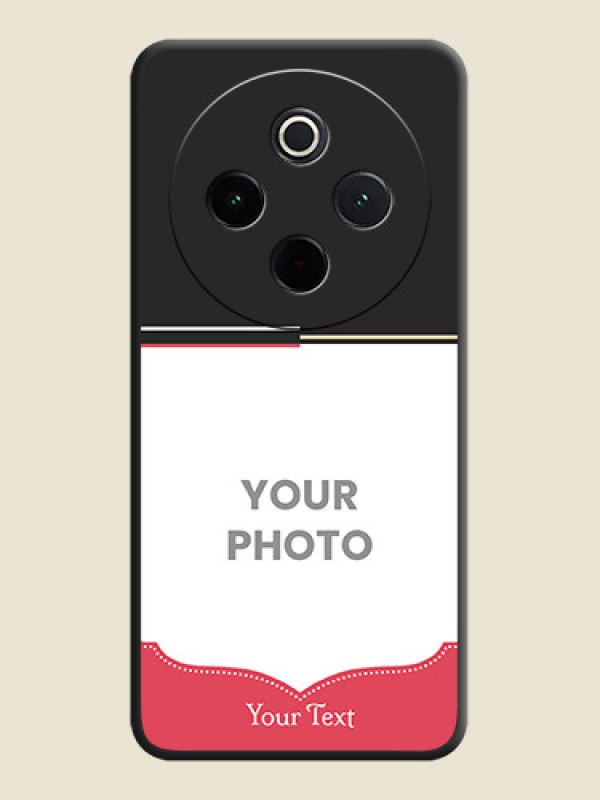 Custom Classic Plain Design with Name On Space Black Custom Soft Matte Mobile Back Cover - Vivo T4 5G - alternate view