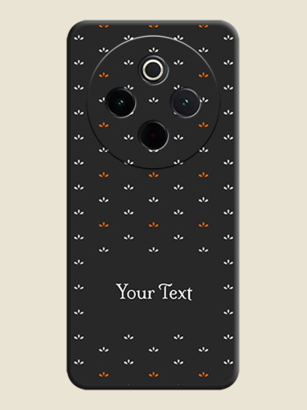 Custom Simple Pattern With Custom Text On Space Black Custom Soft Matte Mobile Back Cover - Vivo T4 5G - alternate view