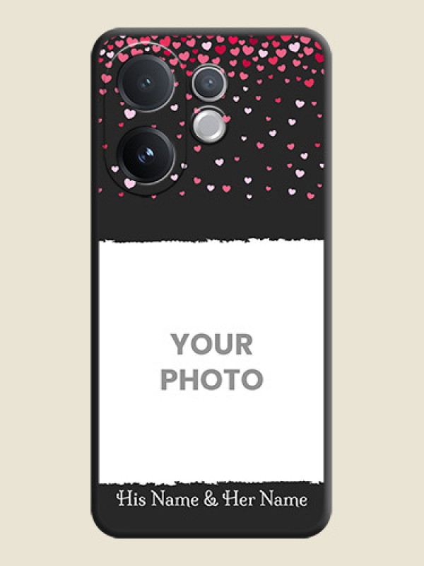Custom Fall in Love with Your Partner on Photo On Space Black Custom Soft Matte Mobile Back Cover - Vivo T4 Pro 5G - alternate view