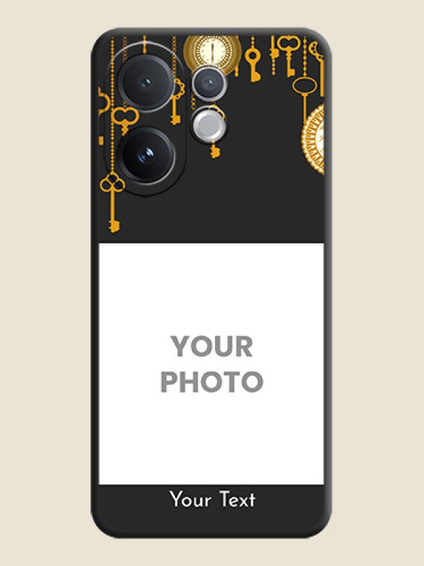 Custom Decorative Design with Text On Space Black Custom Soft Matte Mobile Back Cover - Vivo T4 Pro 5G - alternate view