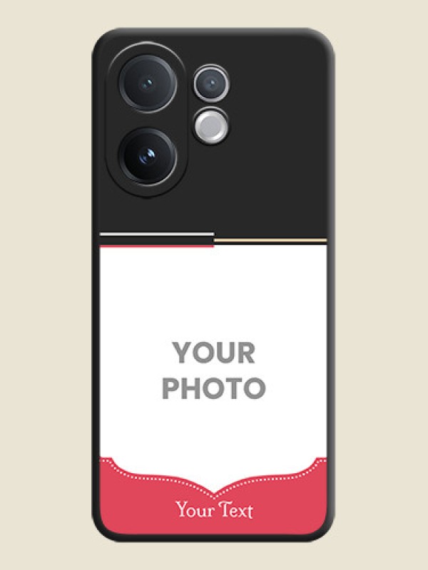 Custom Classic Plain Design with Name On Space Black Custom Soft Matte Mobile Back Cover - Vivo T4 Pro 5G - alternate view