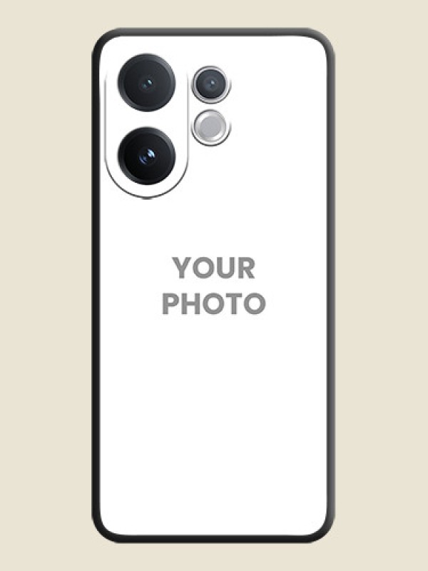 Custom Full Single Pic Upload On Space Black Custom Soft Matte Mobile Back Cover - Vivo T4 Pro 5G - alternate view