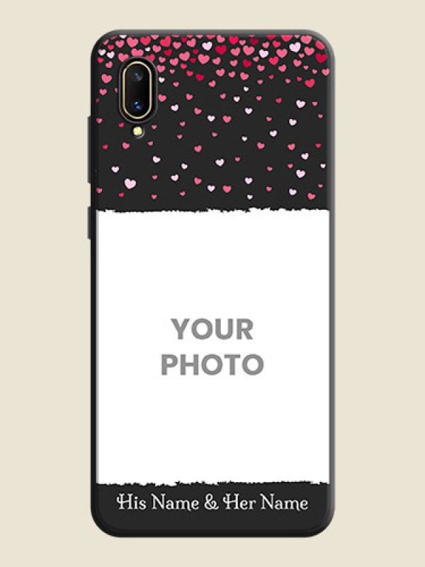 Custom Fall in Love with Your Partner  on Photo on Space Black Soft Matte Phone Cover - Vivo V11 Pro - alternate view