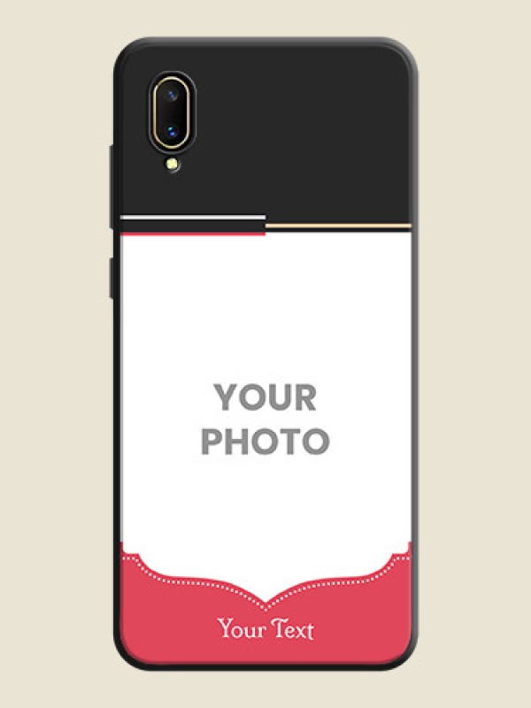 Custom Classic Plain Design with Name on Photo on Space Black Soft Matte Phone Cover - Vivo V11 Pro - alternate view