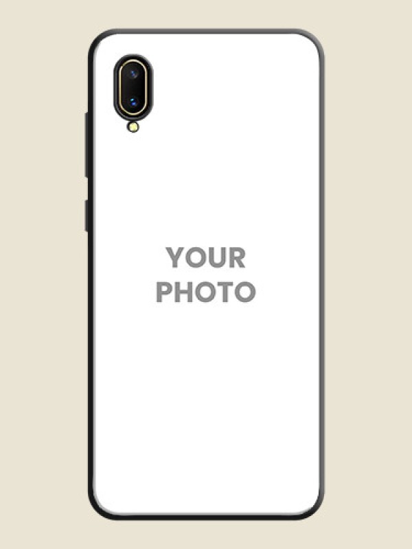 Custom Full Single Pic Upload On Space Black Personalized Soft Matte Phone Covers -Vivo V11 Pro - alternate view