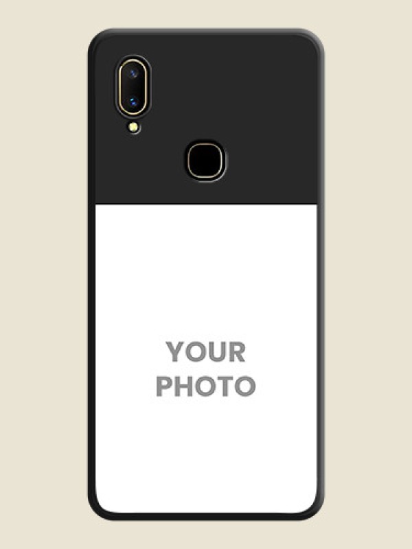 Custom Image Upload With Space Black Color On Custom Soft Matte Mobile Back Cover - Vivo V11 - alternate view