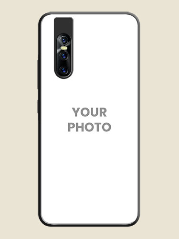 Custom Full Single Pic Upload On Space Black Personalized Soft Matte Phone Covers -Vivo V15 Pro - alternate view