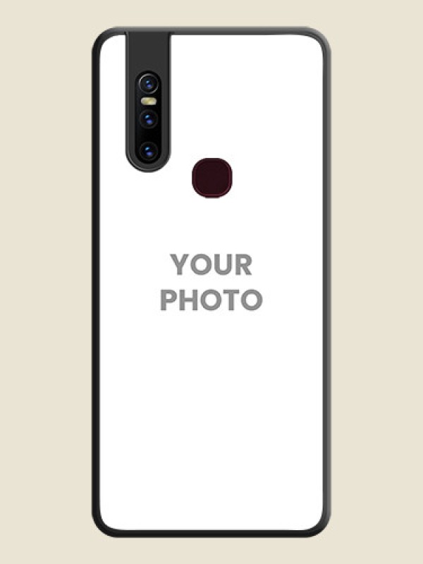 Custom Full Single Pic Upload On Space Black Personalized Soft Matte Phone Covers -Vivo V15 - alternate view