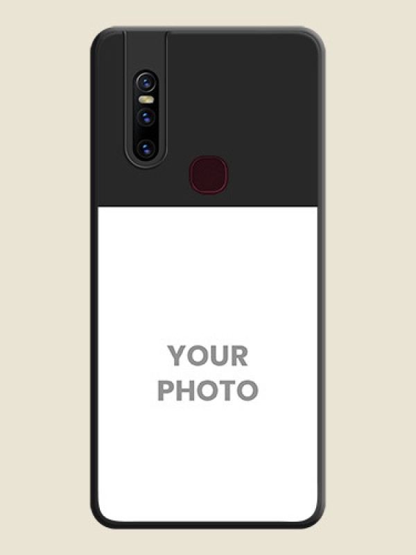 Custom Image Upload With Space Black Color On Custom Soft Matte Mobile Back Cover - Vivo V15 - alternate view