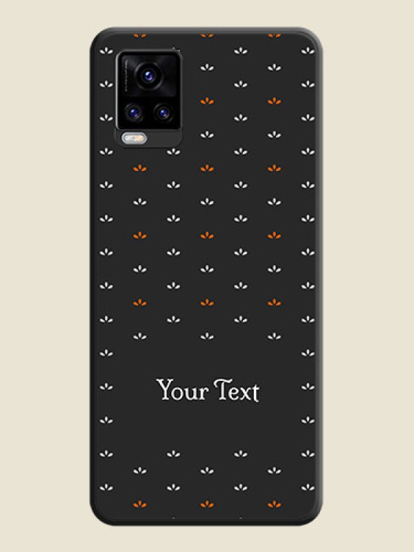 Custom Simple Pattern With Custom Text On Space Black Personalized Soft Matte Phone Covers -Vivo V20 Pro - alternate view