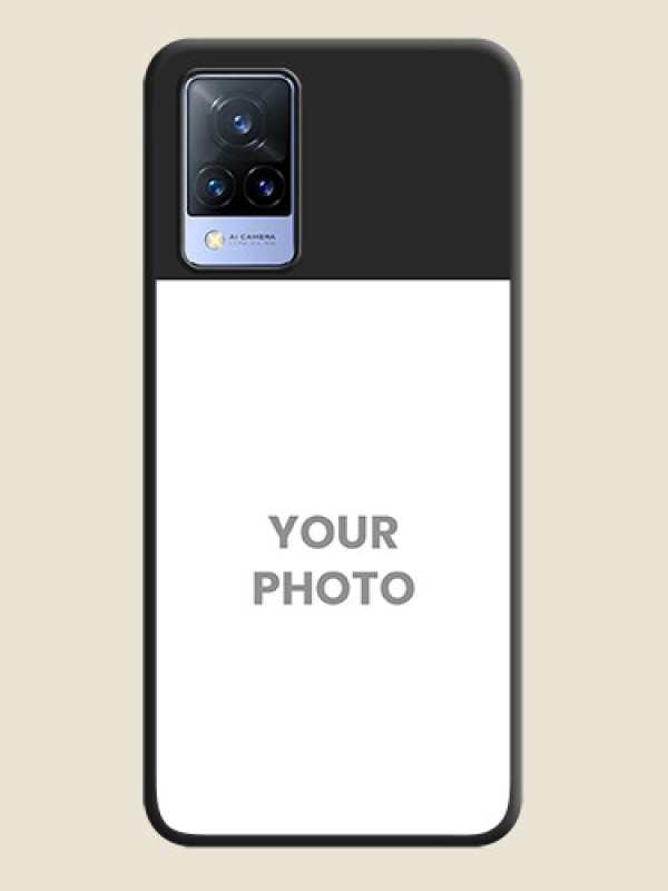 Custom Image Upload With Space Black Color On Custom Soft Matte Mobile Back Cover - Vivo V21 5G - alternate view