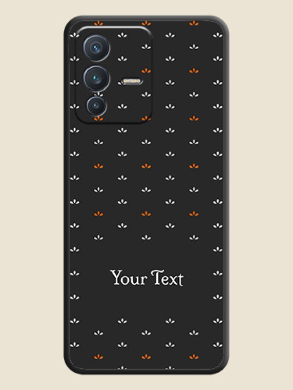 Custom Simple Pattern With Custom Text On Space Black Personalized Soft Matte Phone Covers -Vivo V23 5G - alternate view