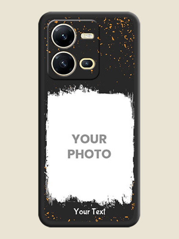 Custom Spray Free Design on Photo on Space Black Soft Matte Phone Cover - Vivo V25 5G - alternate view