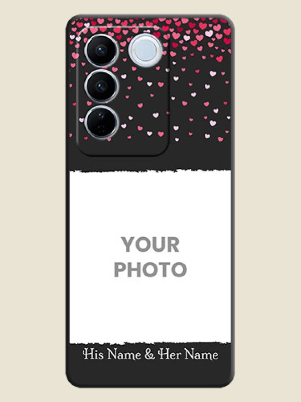 Custom Fall in Love with Your Partner  on Photo on Space Black Soft Matte Phone Cover - Vivo V27 Pro - alternate view