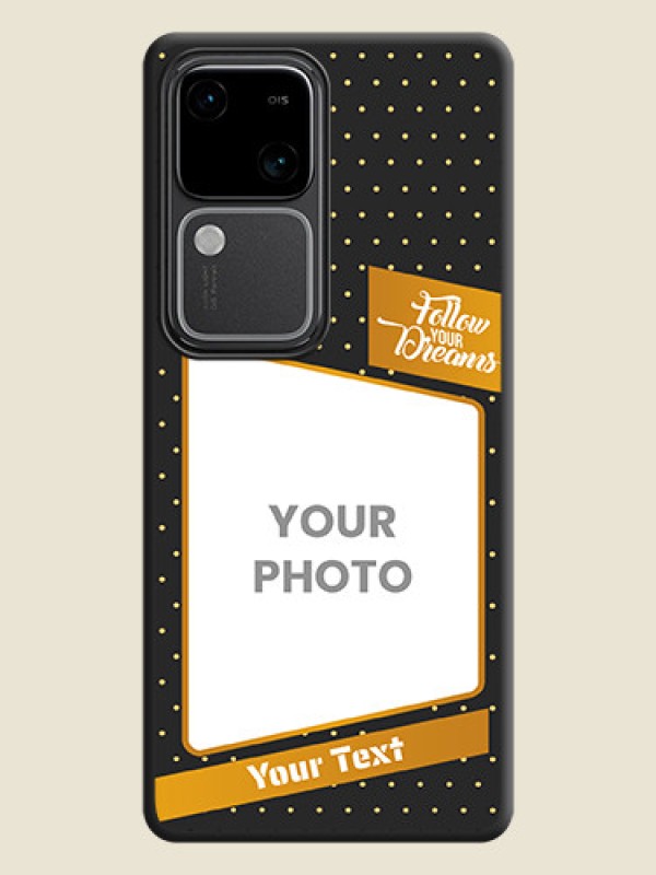 Custom Follow Your Dreams with White Dots on Space Black Custom Soft Matte Phone Cases - Vivo V30 Pro 5G - alternate view