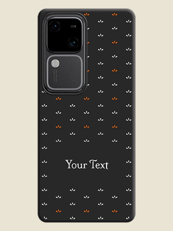 Custom Simple Pattern With Custom Text On Space Black Personalized Soft Matte Phone Covers - Vivo V30 Pro 5G - alternate view