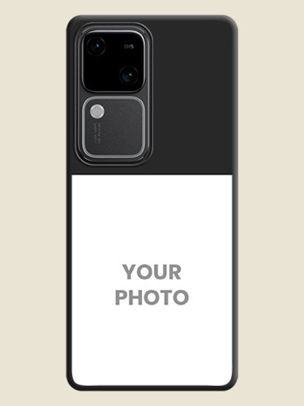 Custom Image Upload With Space Black Color On Custom Soft Matte Mobile Back Cover - Vivo V30 Pro 5G - alternate view