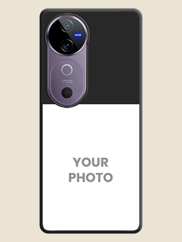 Custom Image Upload With Space Black Color On Custom Soft Matte Mobile Back Cover - Vivo V40 Pro 5G - alternate view