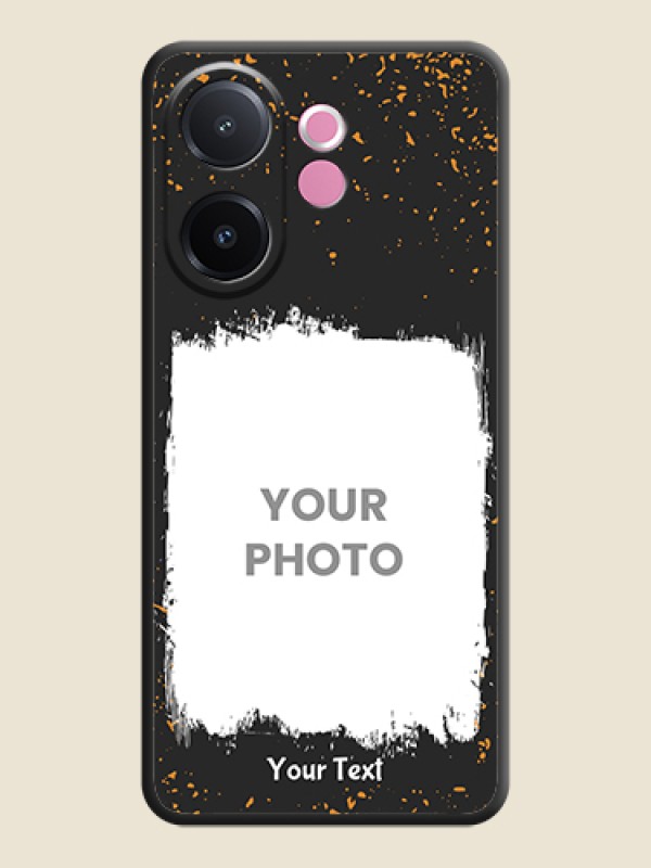 Custom Spray Free Design on Photo On Space Black Custom Soft Matte Mobile Back Cover - Vivo V60e 5G - alternate view