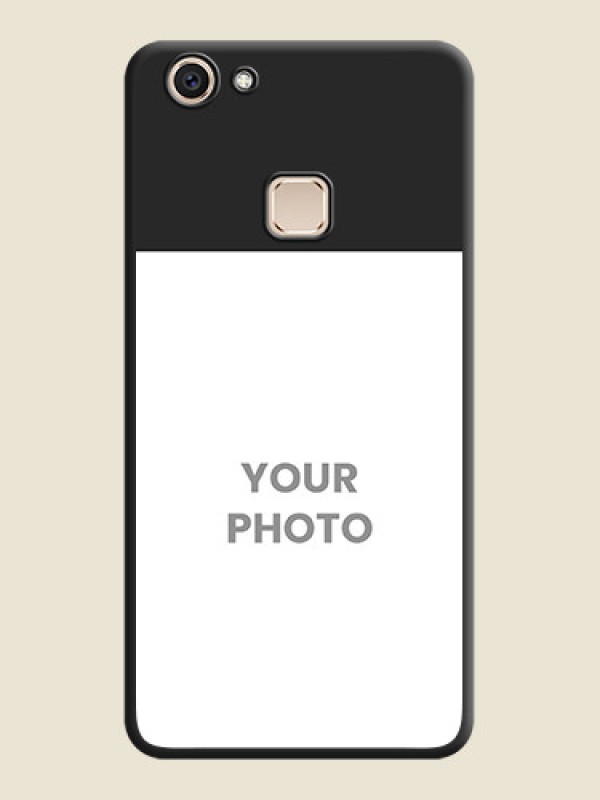 Custom Image Upload With Space Black Color On Custom Soft Matte Mobile Back Cover - Vivo V7 Plus - alternate view