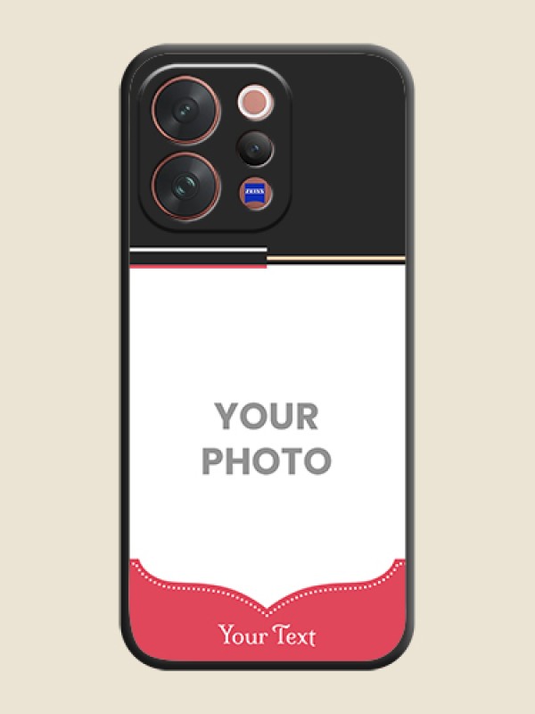Custom Classic Plain Design with Name On Space Black Custom Soft Matte Mobile Back Cover - Vivo V70 5G - alternate view
