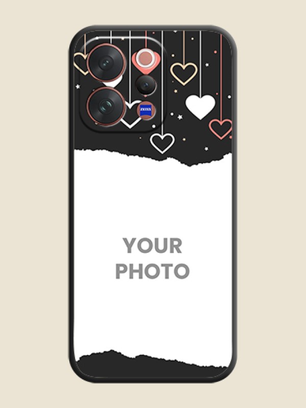 Custom Love Hangings with Splash Wave Picture On Space Black Custom Soft Matte Mobile Back Cover - Vivo V70 Elite 5G - alternate view