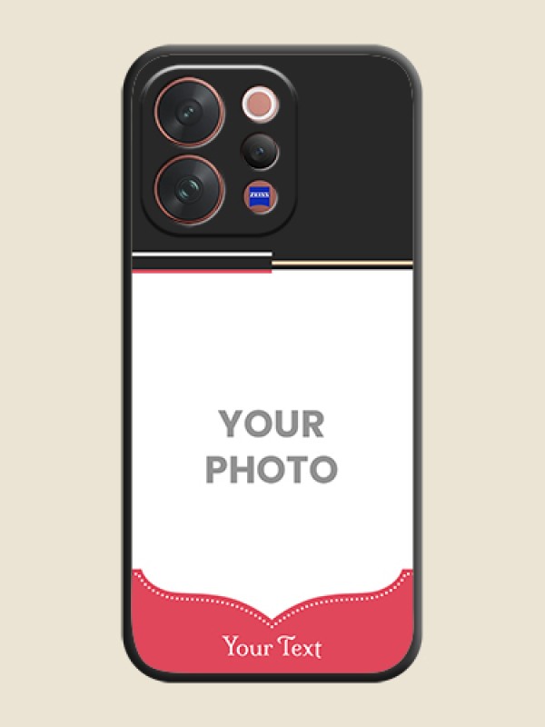 Custom Classic Plain Design with Name On Space Black Custom Soft Matte Mobile Back Cover - Vivo V70 Elite 5G - alternate view