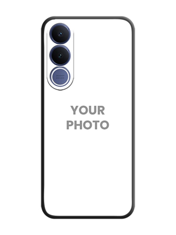 Custom Full Single Pic Upload On Space Black Custom Soft Matte Mobile Back Cover - Vivo V70 Fe 5G - alternate view