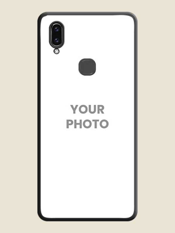 Custom Full Single Pic Upload On Space Black Personalized Soft Matte Phone Covers -Vivo V9 Pro - alternate view